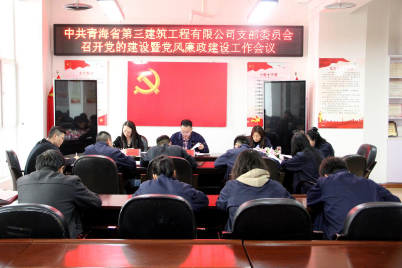三建公司黨支部召開黨的建設(shè)暨黨風廉政建設(shè)工作會議